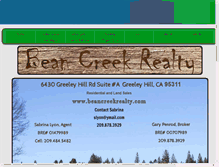 Tablet Screenshot of beancreekrealty.com